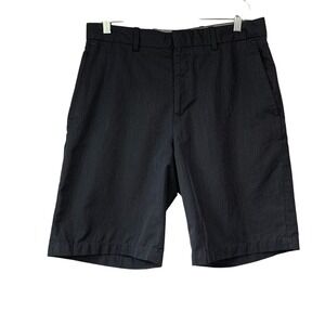 Walter Hagen gray and‎ black pinstripe walking shorts w zipper closure. Size 32W